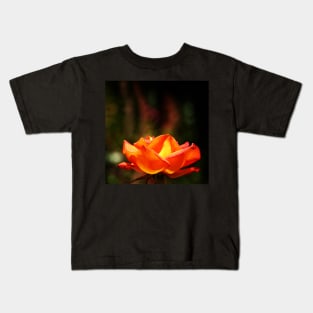 Red Rose Glowing Kids T-Shirt